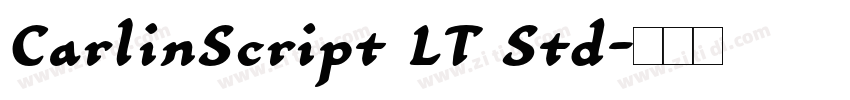 CarlinScript LT Std字体转换